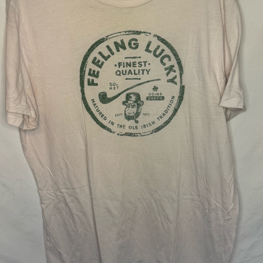 Old Navy "Feeling Lucky" Comfort T-Shirt (Size L) Irish